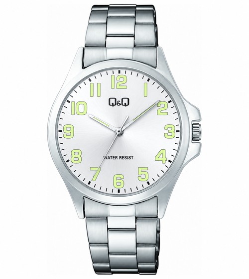Reloj Q&Q De Pulso Q-MP025 · Silver Dial · Lume Numerals