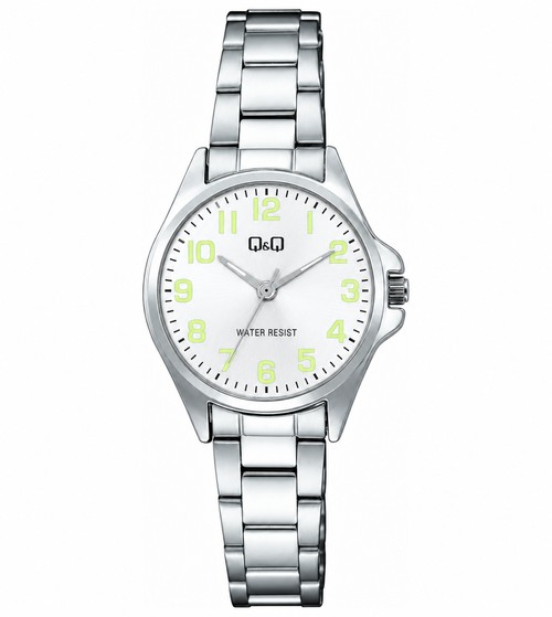 Reloj Q&Q De Pulso L-MP025 · Silver Dial · Lume Numerals
